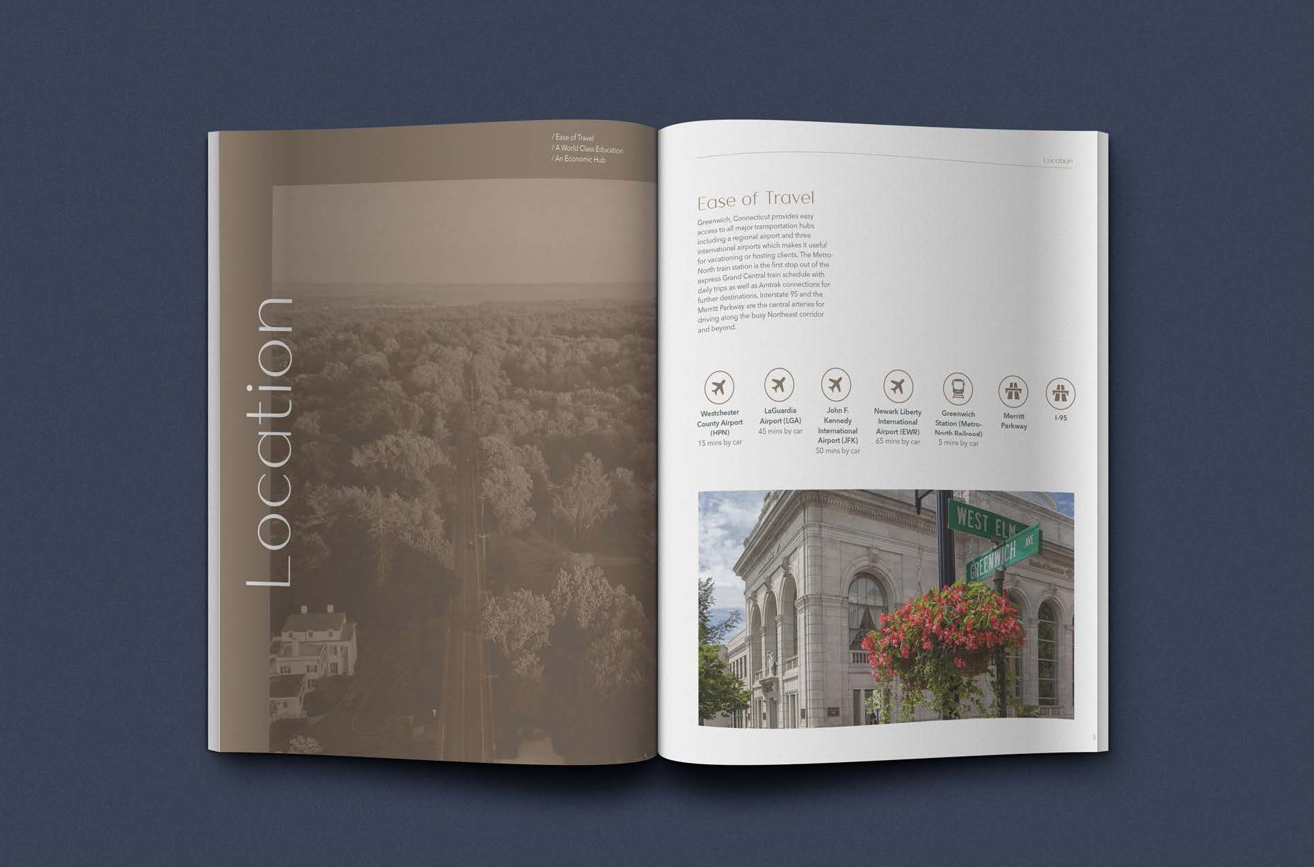 Luxury Real Estate Property Brochure (Greenwich, Fairfield County, Connecticut)