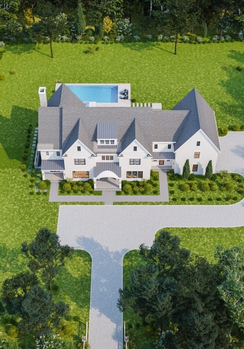 Exterior 3D Architectural Rendering (Westport, Fairfield County, Connecticut)